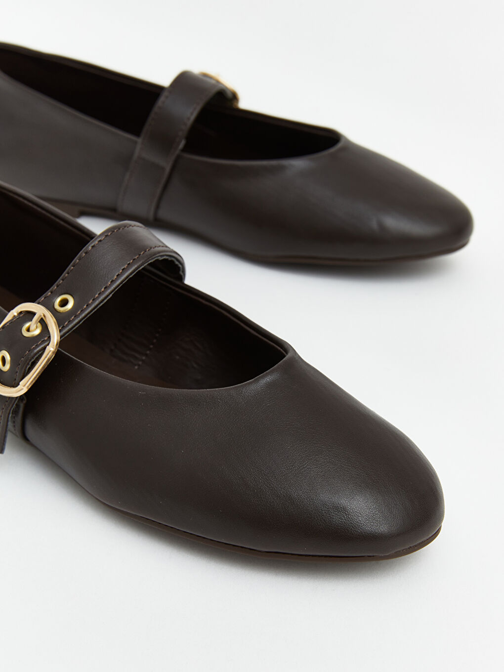 Faux Leather Women's Ballet Flats-2