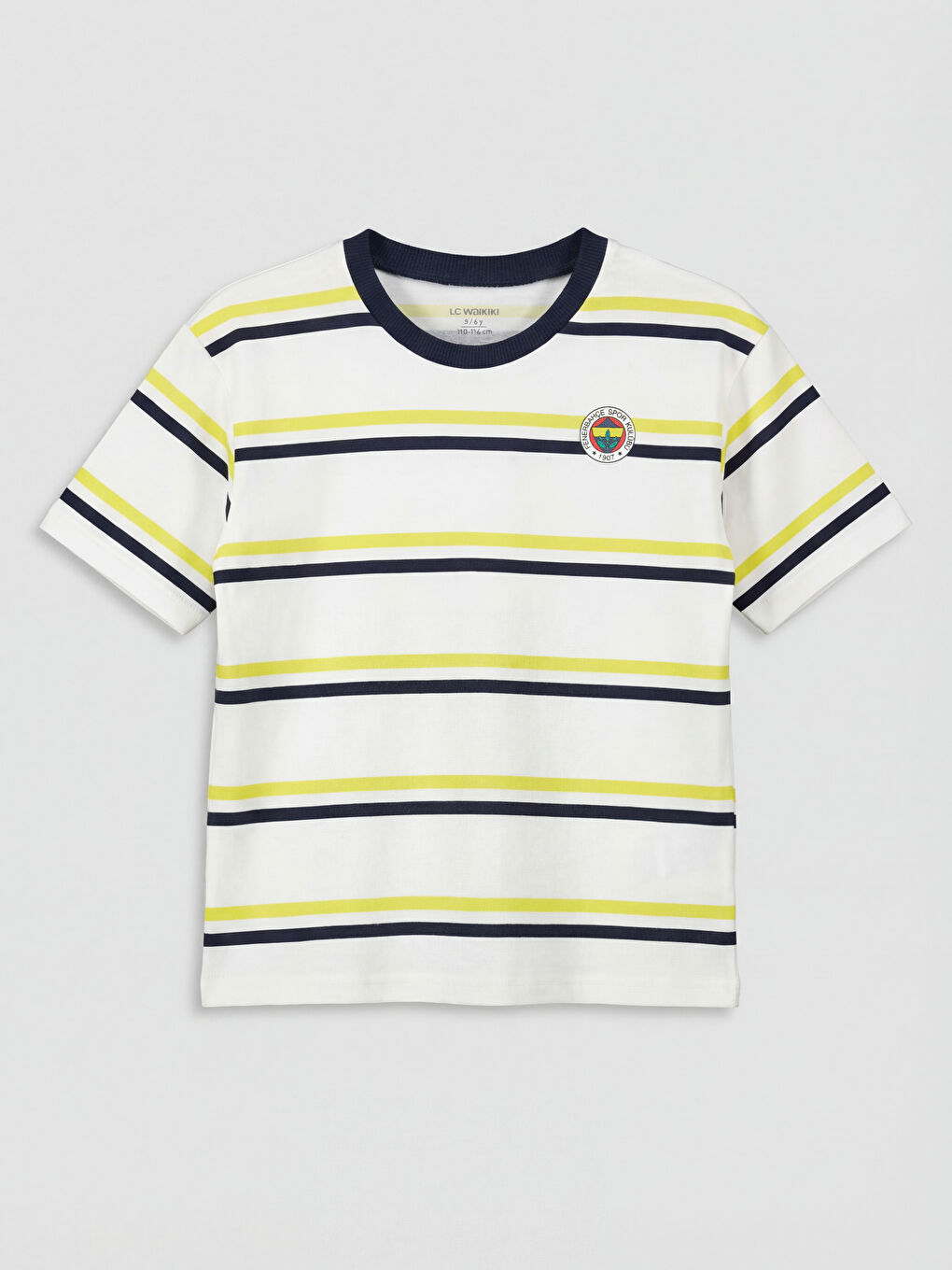 Lacivert Fenerbahçe Baskılı Erkek Çocuk 2'li Tişört Takımı-4