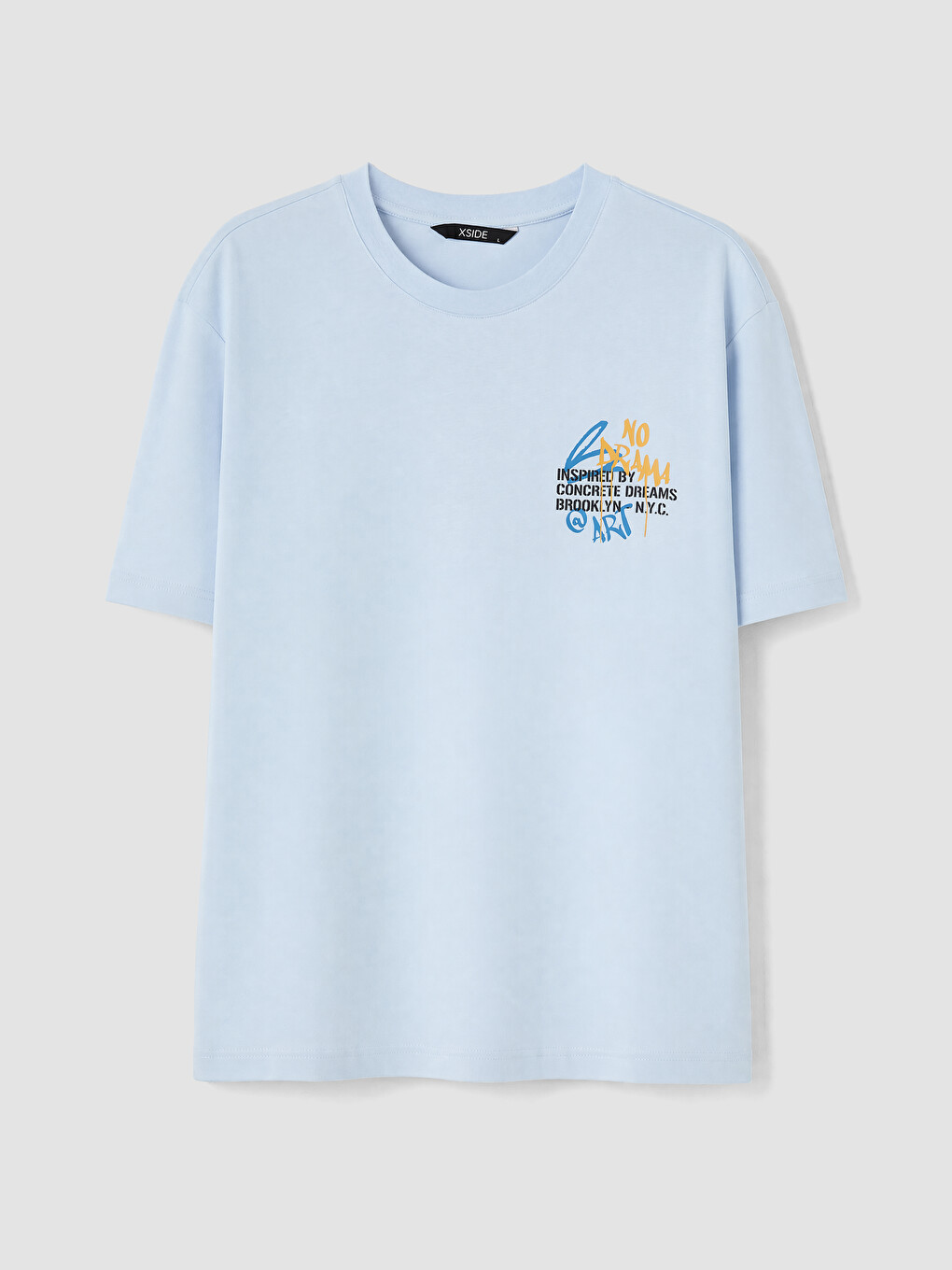 T-shirt Décontracté À Col Rond Imprimé Nyc Pour Homme-4