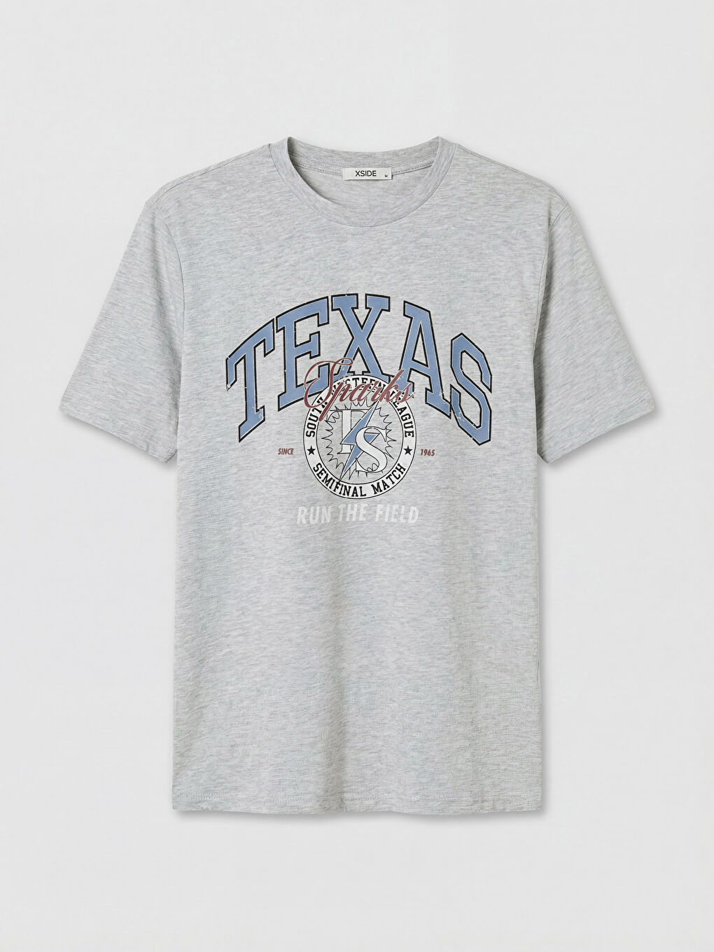 Crew Neck Texas Printed Men's T-Shirt-4