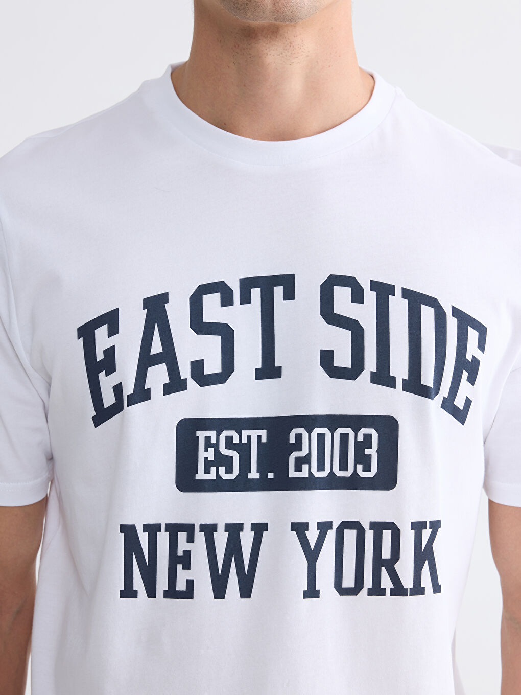 T-shirt à col rond imprimé New York pour homme-2