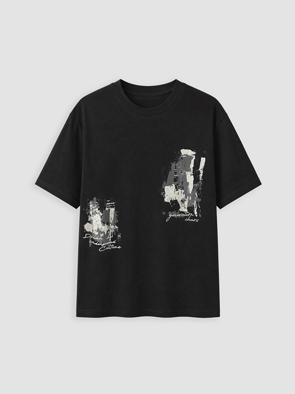 Col Rond Imprimé Homme T-shirt-3