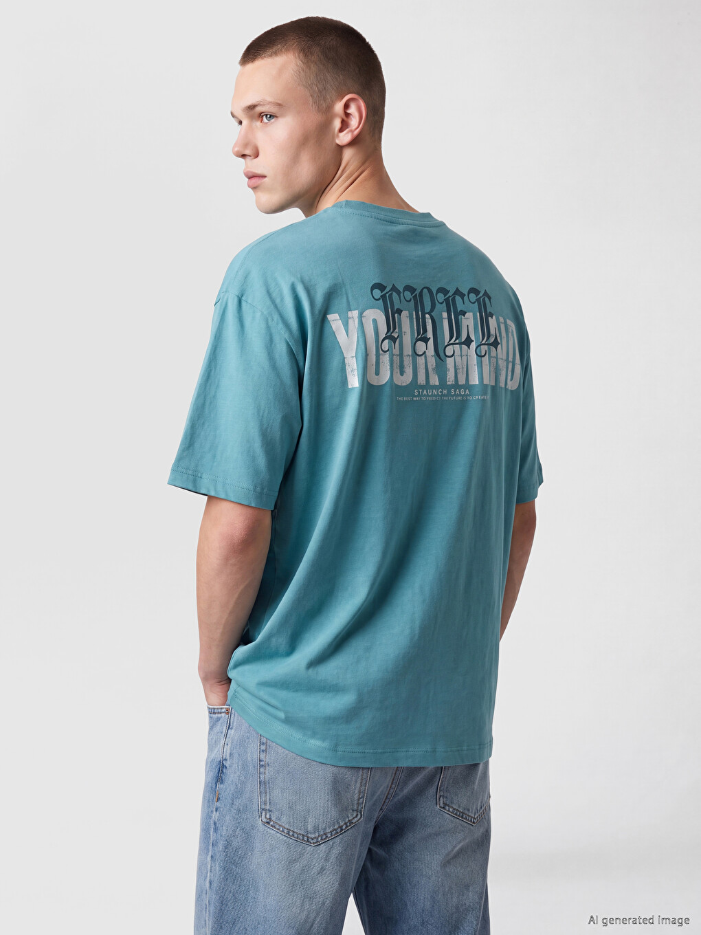 T-shirt Homme Imprimé Col Rond Coupe Décontractée