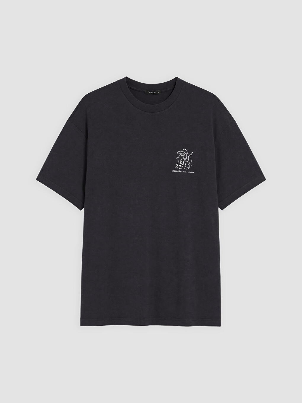 Oversize Fit Crew Neck Printed Men's T-shirt-4