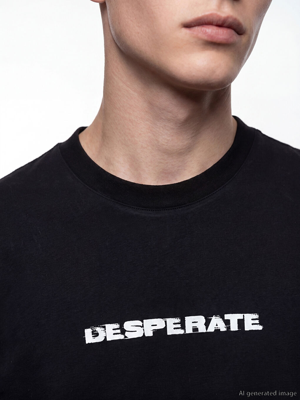 T-shirt imprimé à col rond pour homme-2