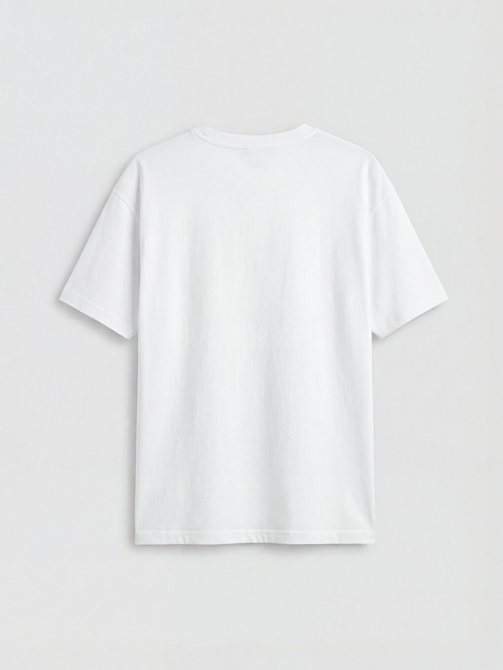 Beyaz Bisiklet Yaka Samsun Baskılı Erkek Çocuk Tişört-1