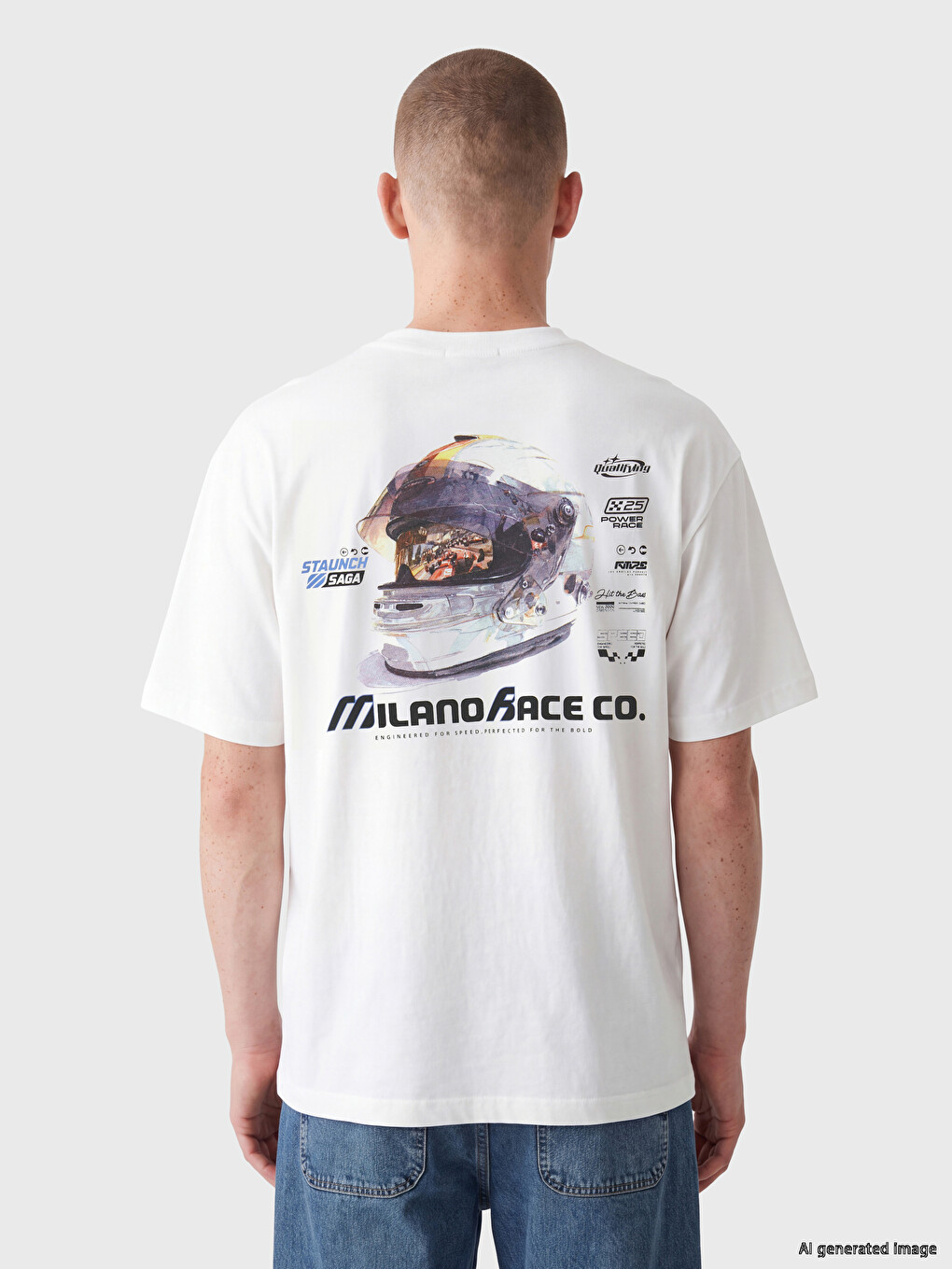 T-shirt À Col Rond Imprimé Milano Pour Homme-3