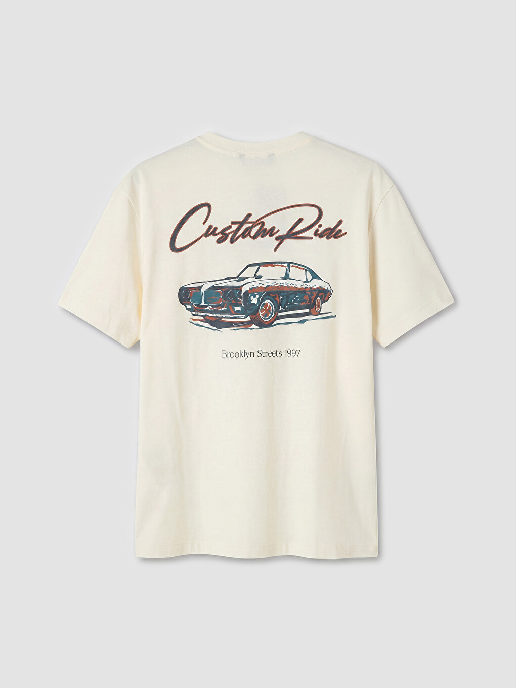Crew Neck Embroidered Men's T-Shirt-1