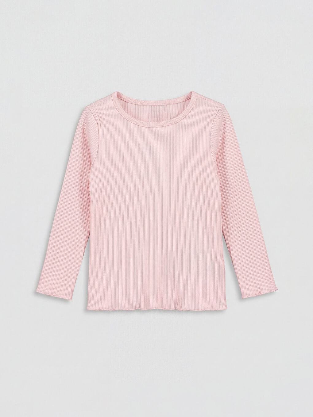 Pembe Bisiklet Yaka Kız Çocuk Kaşkorse Tişört