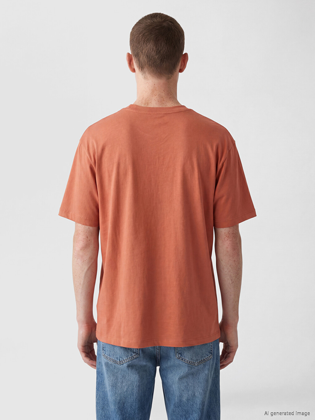 Col Rond Imprimé Homme T-shirt-3