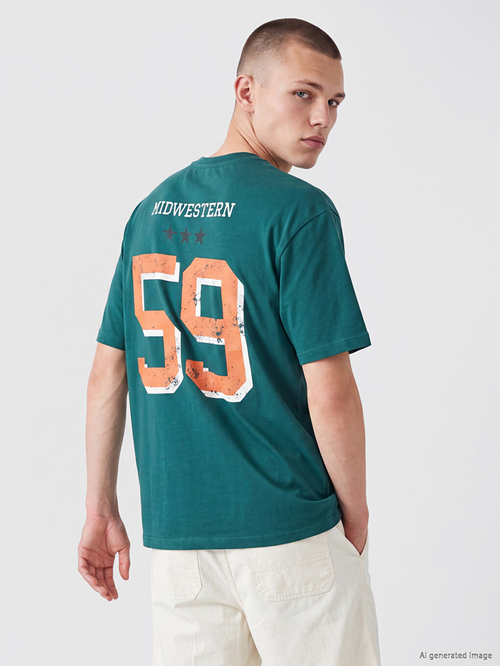 T-shirt À Col Rond Imprimé Minnesota Pour Homme