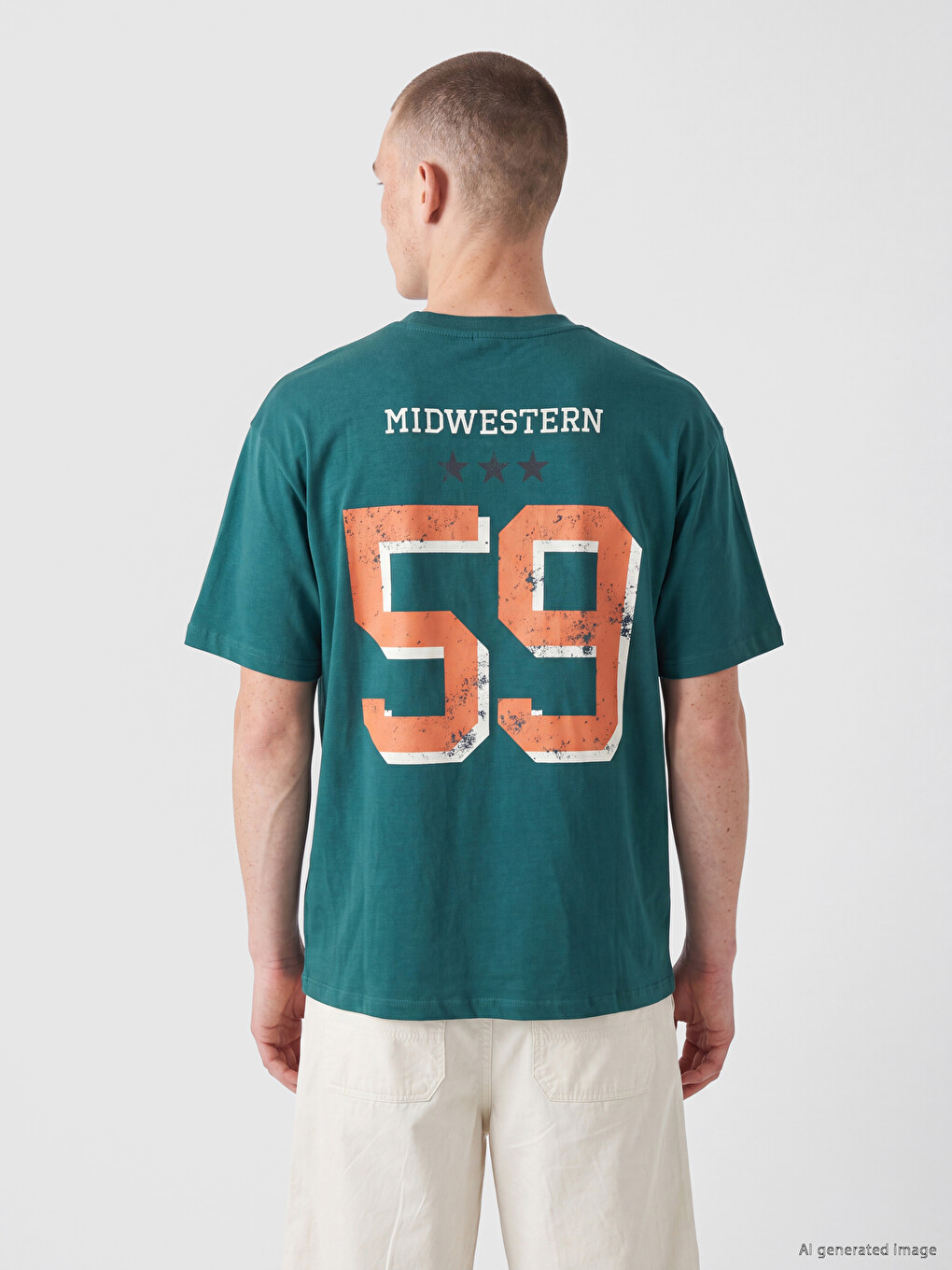 T-shirt À Col Rond Imprimé Minnesota Pour Homme-3