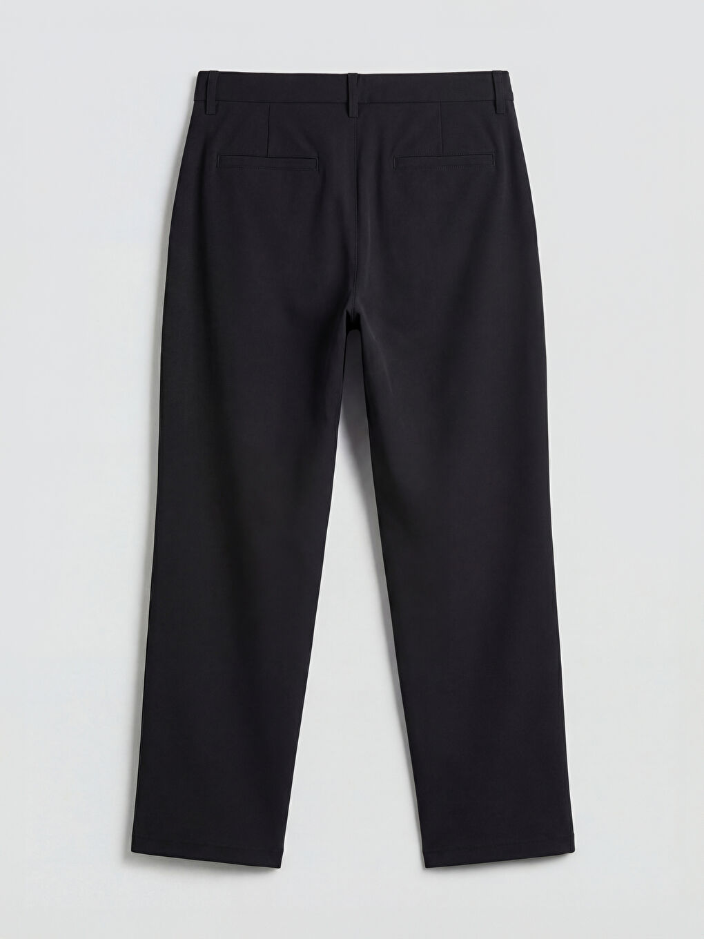 Siyah Standart Kalıp Erkek Pantolon-1