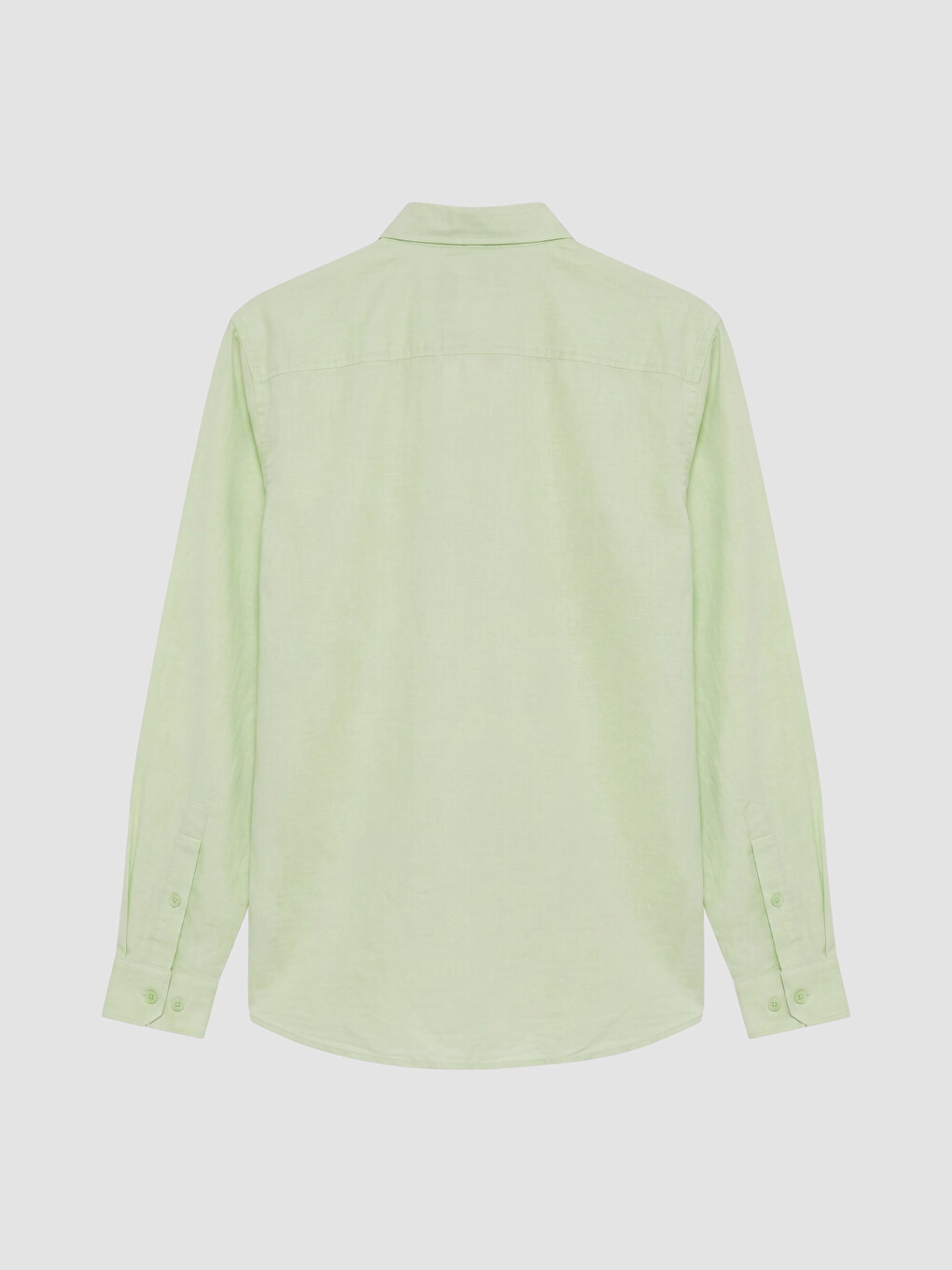 Slim Fit Linen Blend Men's Shirt-6
