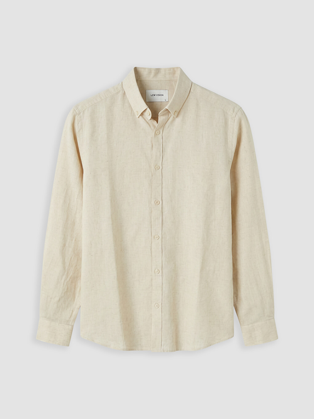Slim Fit Linen Blend Men's Shirt-4