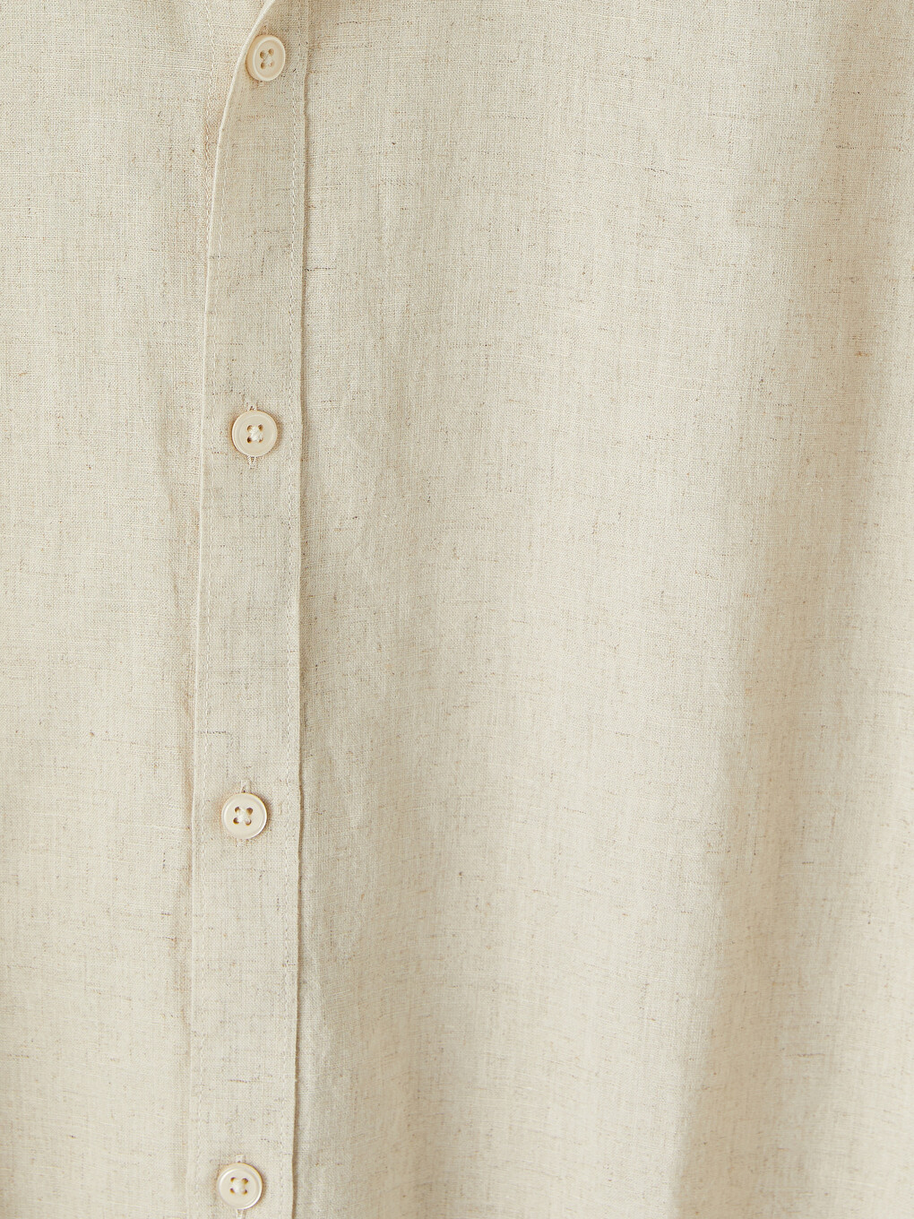 Slim Fit Linen Blend Men's Shirt-6