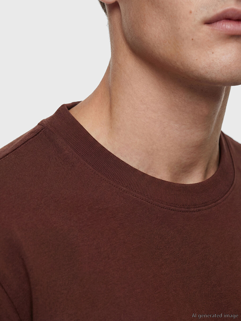 %100 Cotton Regular Fit Basic Pocketed T-Shirt-2