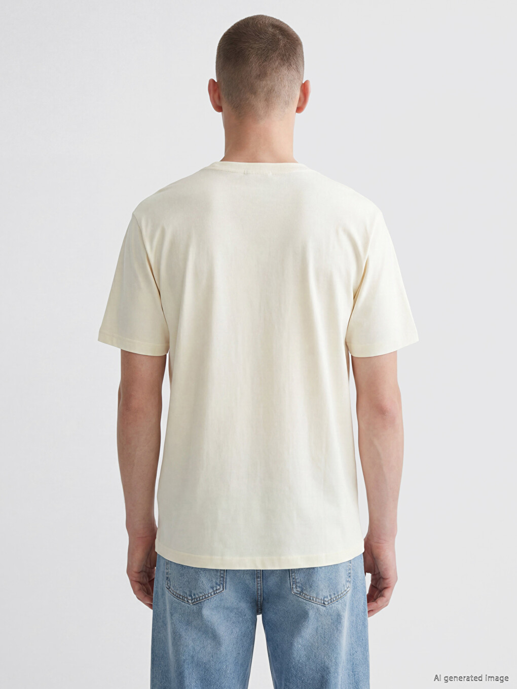 Crew Neck Embroidered Men's T-shirt-3