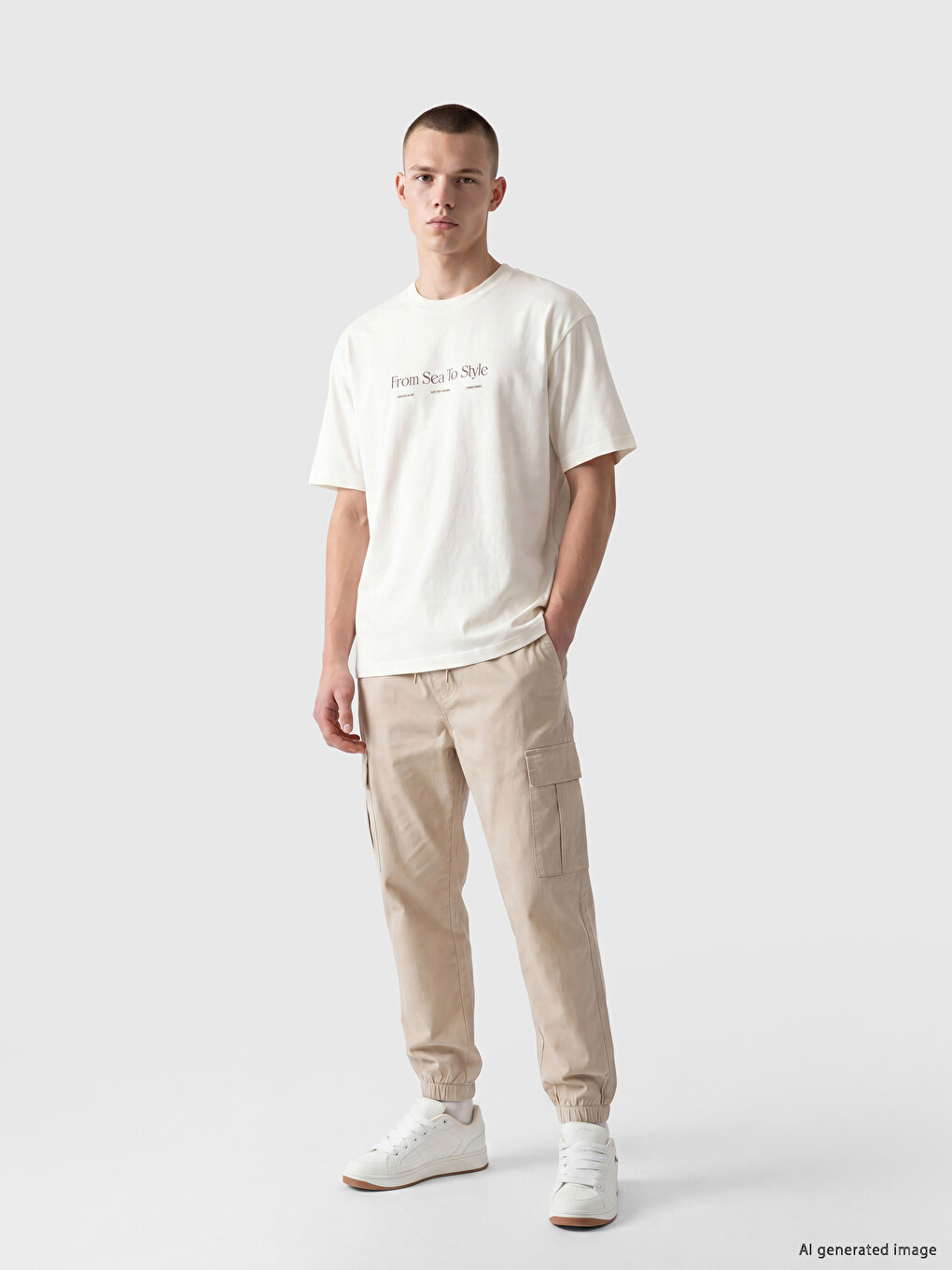 Crew Neck Printed Men's T-Shirt-1