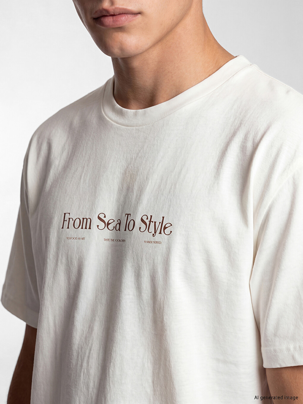 Crew Neck Printed Men's T-Shirt-2