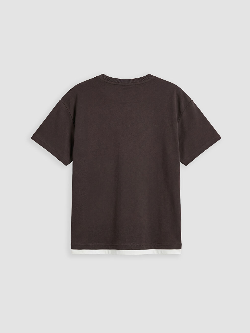 Kahverengi Basic Erkek Çocuk Tişört-1
