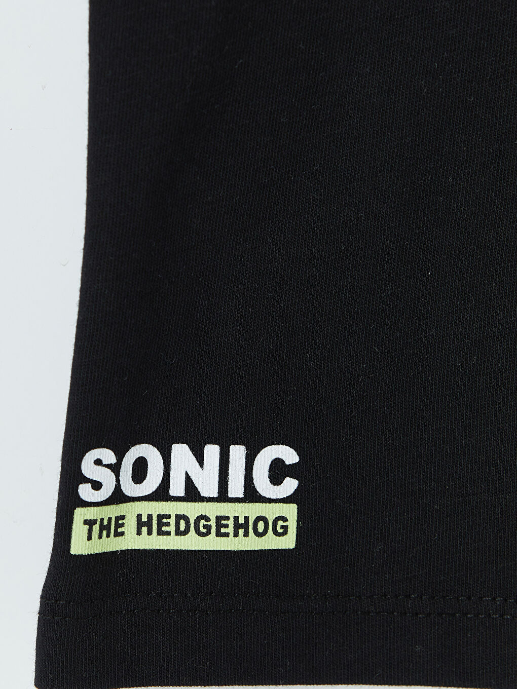 Siyah Sonic Baskılı Erkek Çocuk Tişört-3