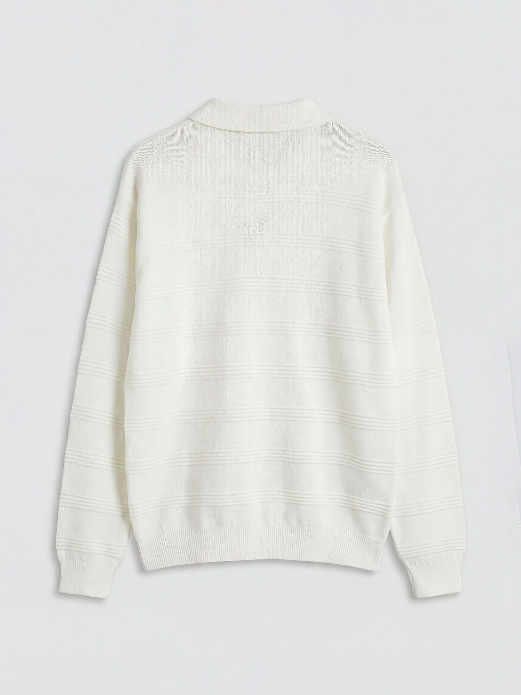 Ekru Polo Yaka Erkek Çocuk Triko Kazak-1