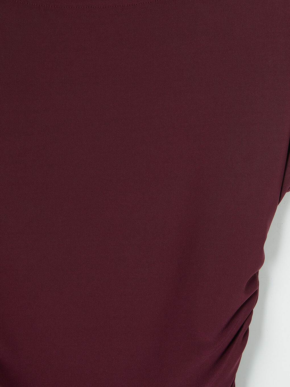 Mürdüm Bisiklet Yaka Büzgülü Bluz-2