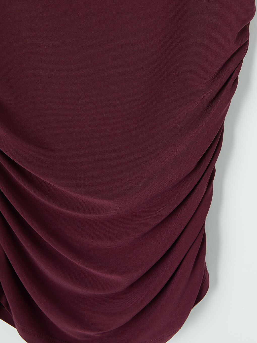 Mürdüm Bisiklet Yaka Büzgülü Bluz-3