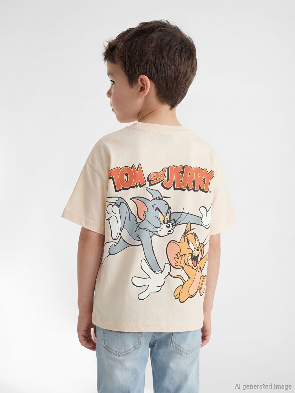 Tom and Jerry Printed Boys' T-Shirt-1