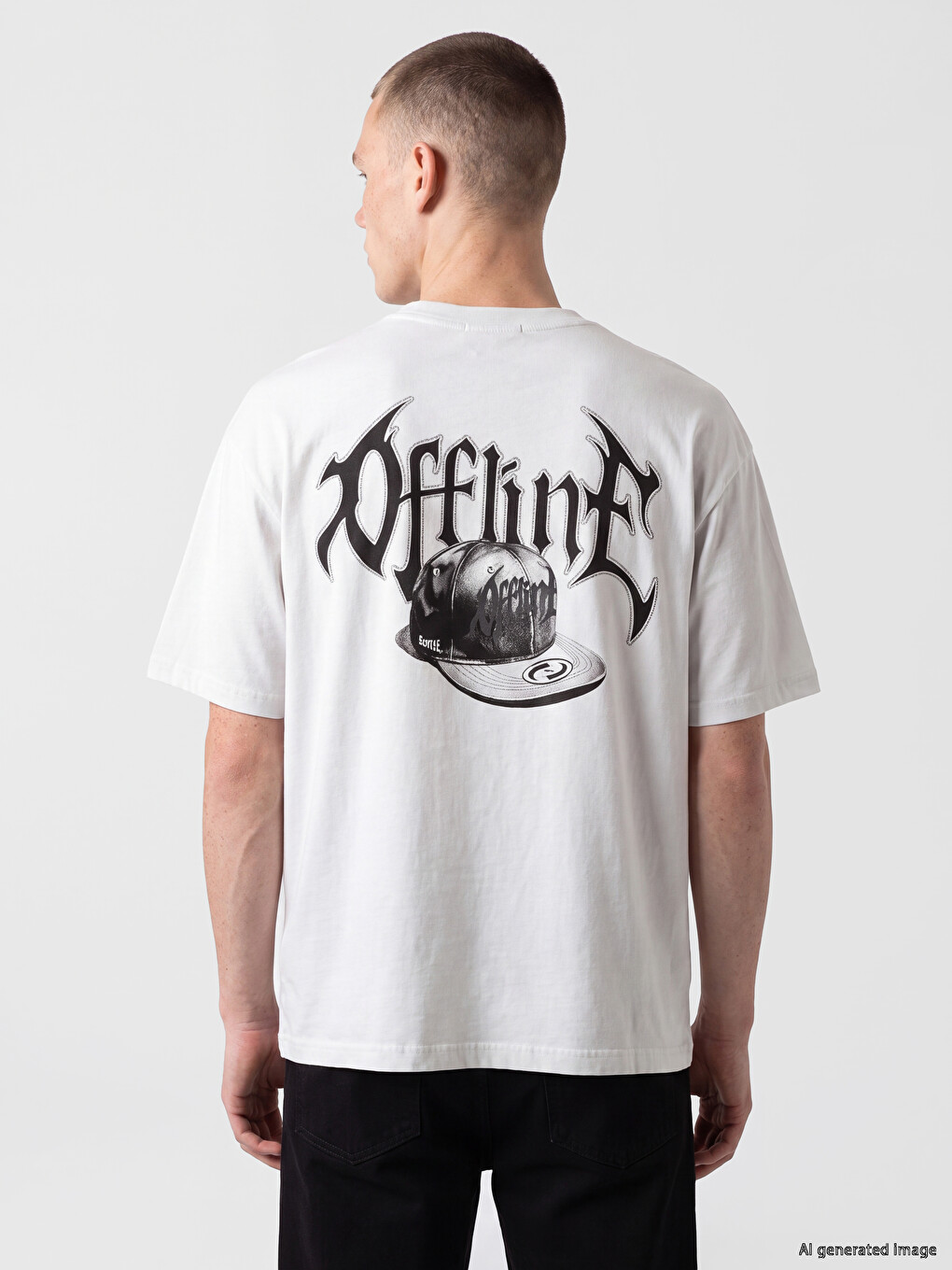 Relax Fit Crew Neck Printed Men's T-shirt-3