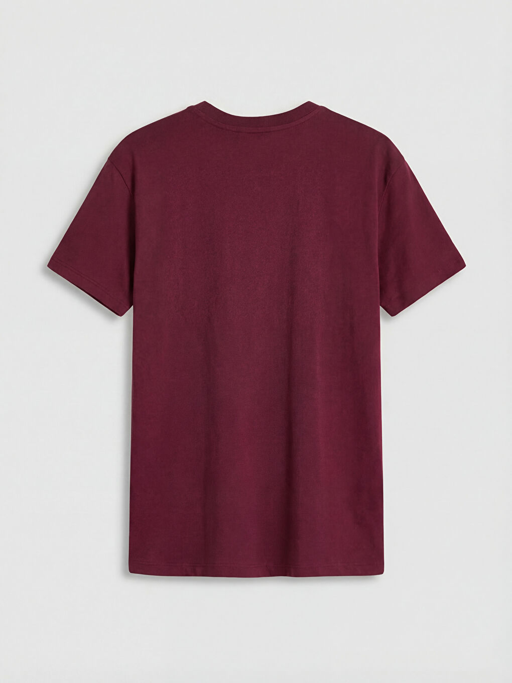 Bordo Bisiklet Yaka Hello Kitty Baskılı Kadın Tişört-1