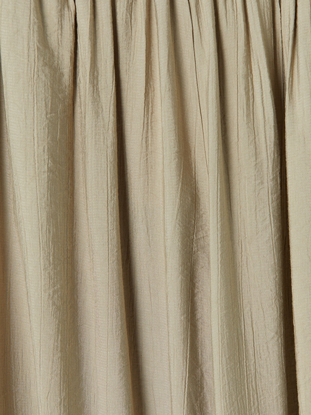 Ekru Beli Lastikli Kadın Jogger Pantolon-2