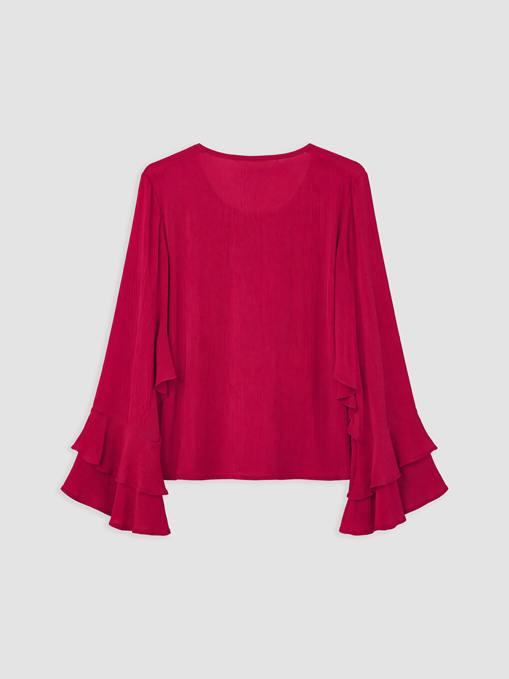 Tie Detail Ruffled Blouse-1