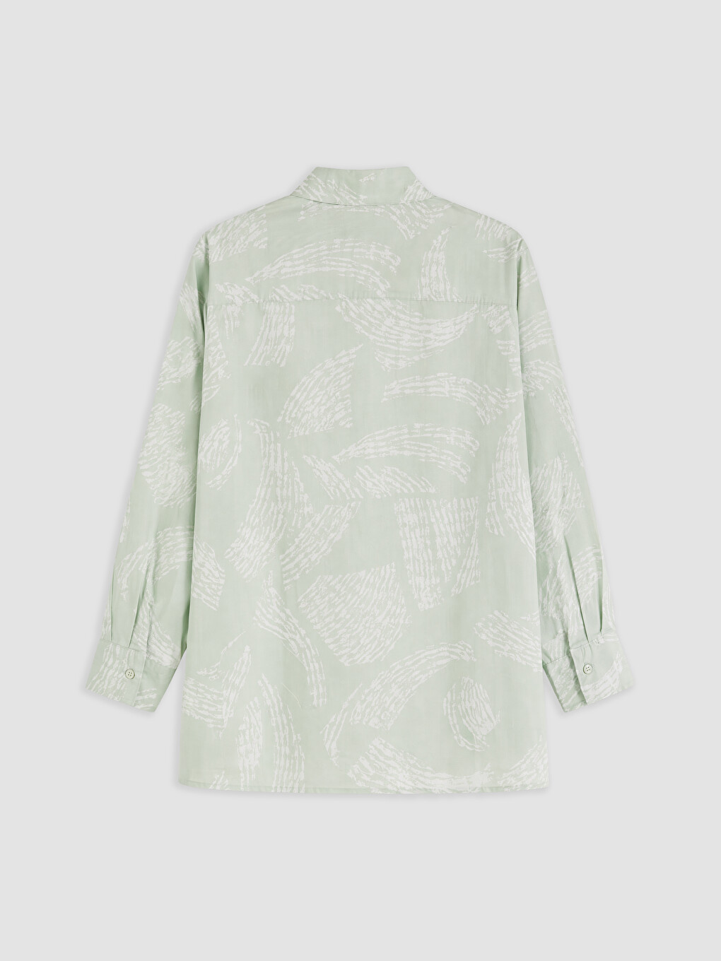 Patterned Oversize Women's Shirt-5