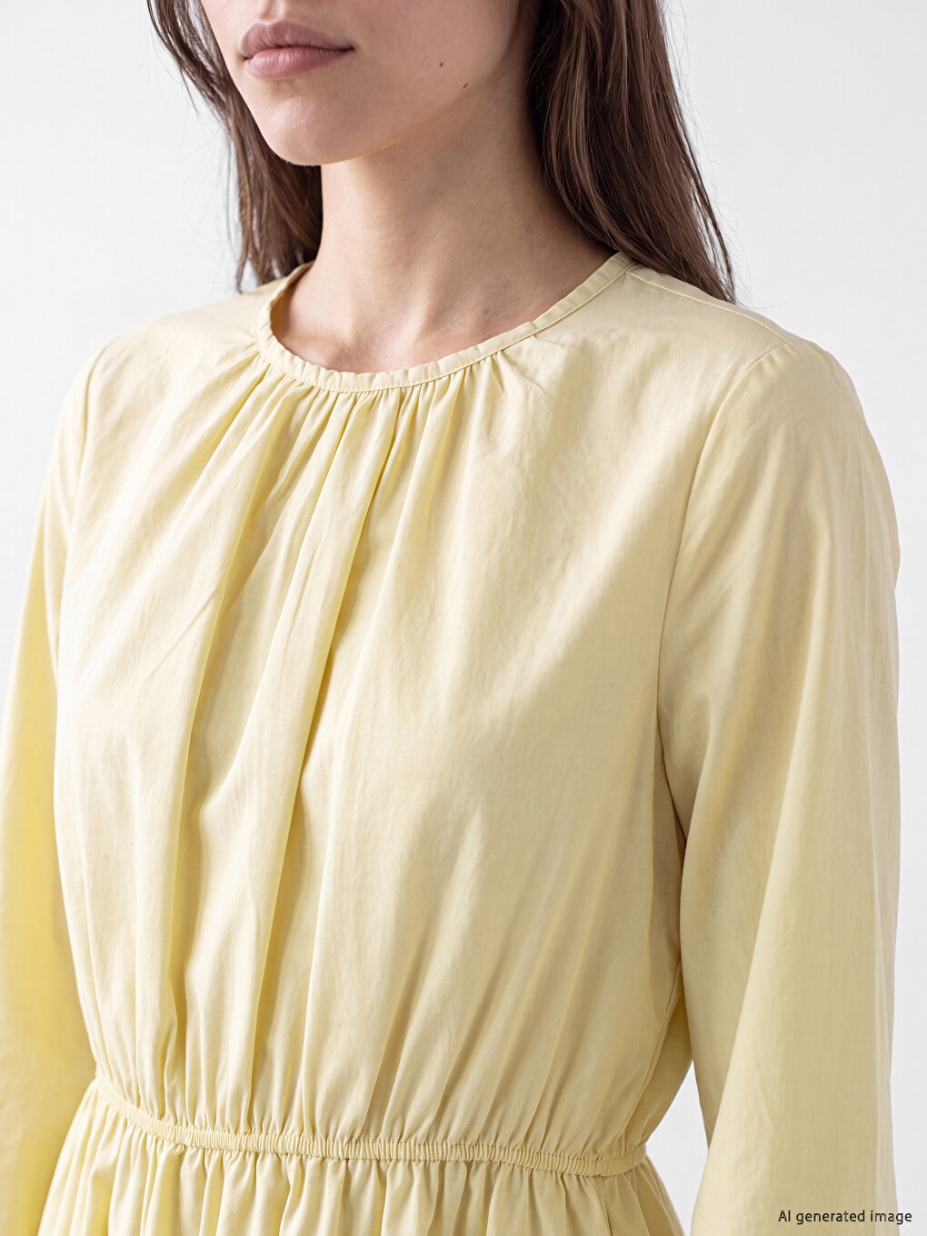 Rochie Poplin Talie Cambrată-2