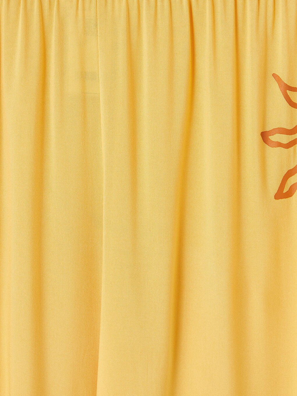 Sarı Halter Yaka Desenli Kadın Pijama Takımı-5