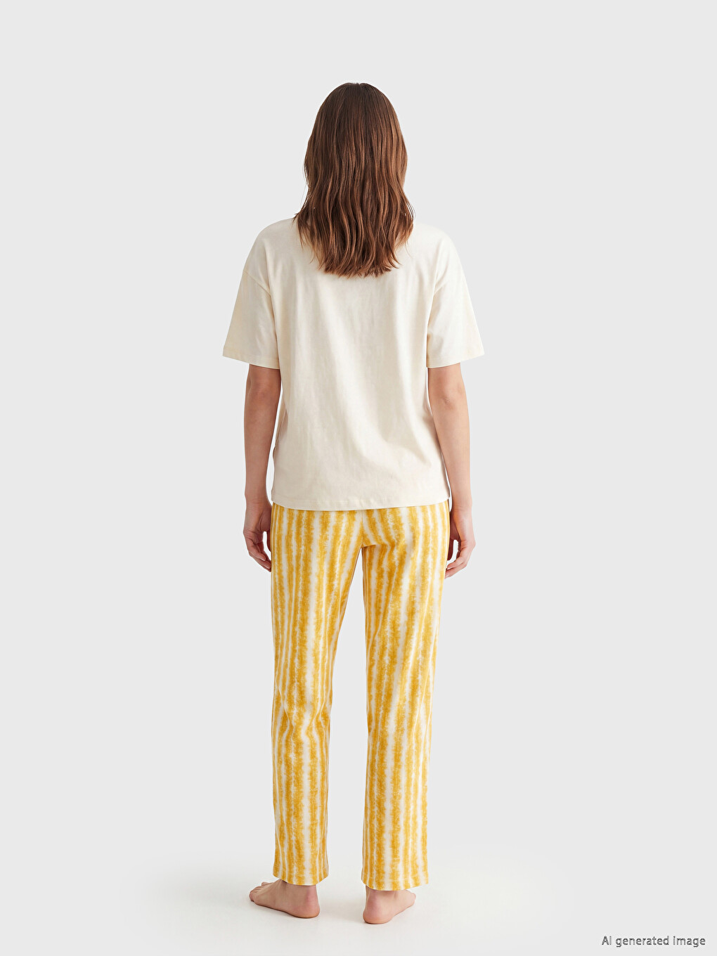 Crew Neck Printed Women's Pyjamas Set-3
