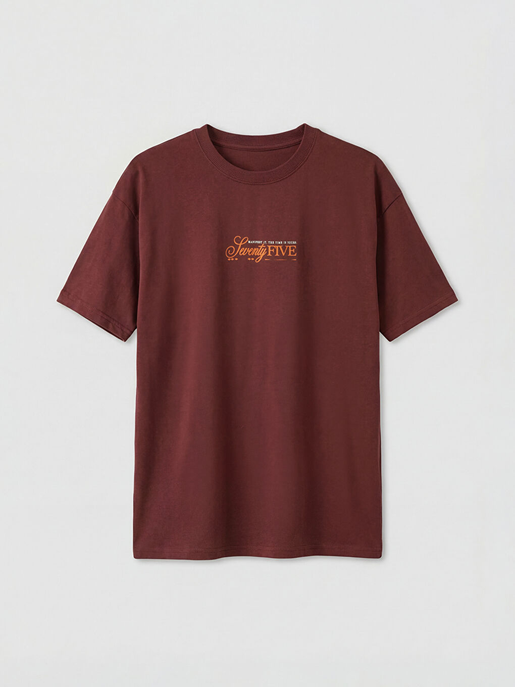 Bordo Baskılı Erkek Çocuk Tişört