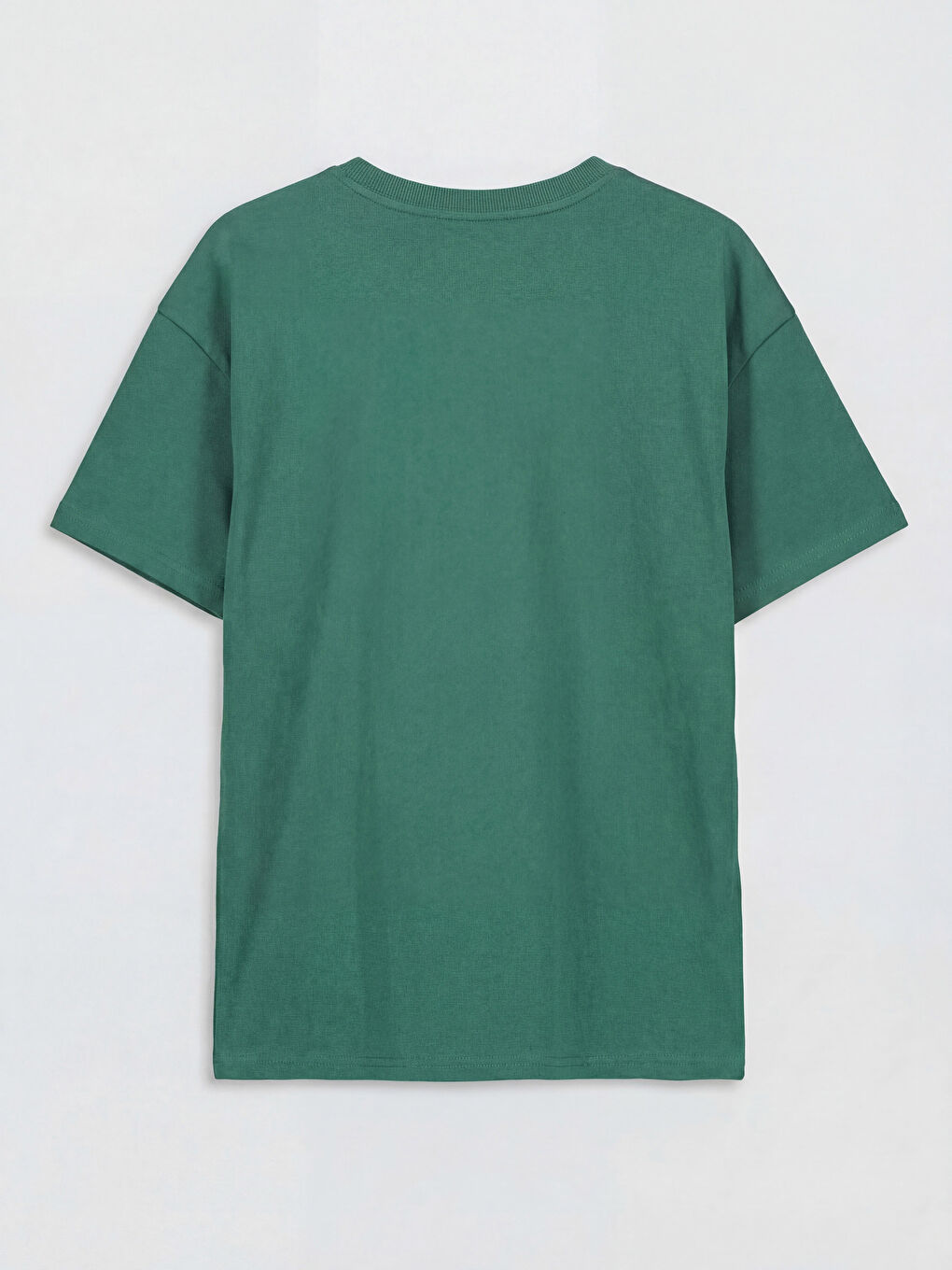 Yeşil Bisiklet Yaka Kısa Kollu Erkek Çocuk Tişört-1