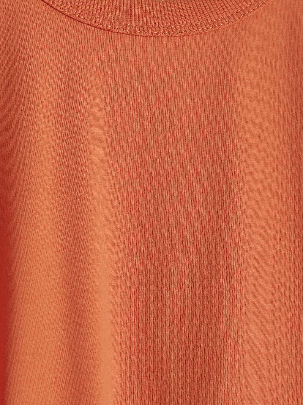 Turuncu Bisiklet Yaka Kısa Kollu Erkek Çocuk Tişört-2