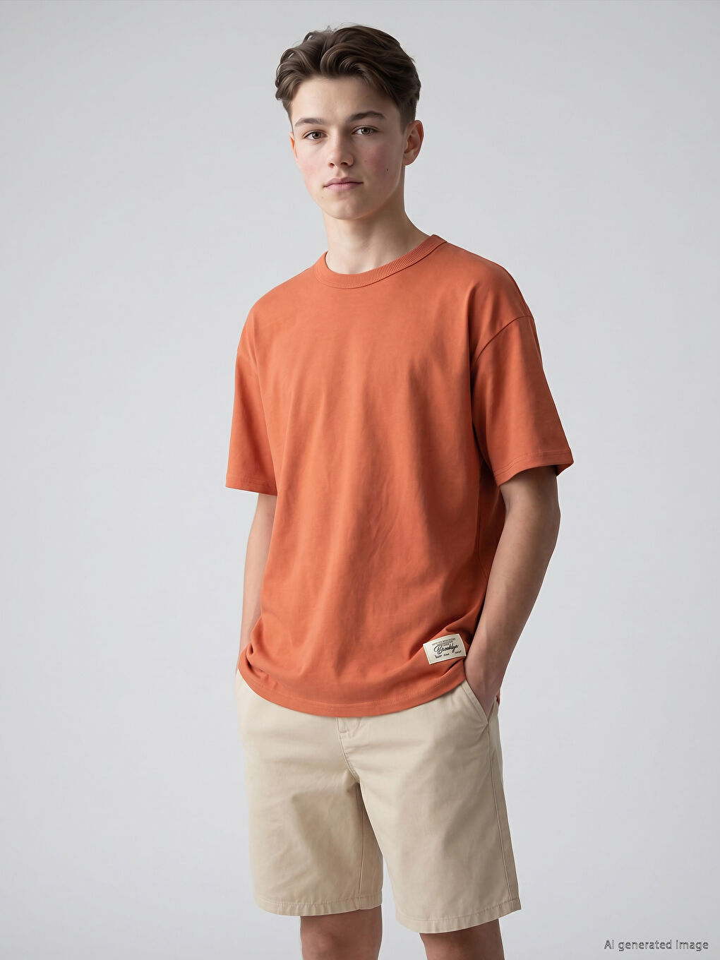 Crew Neck Short Sleeve Boys' T-Shirt