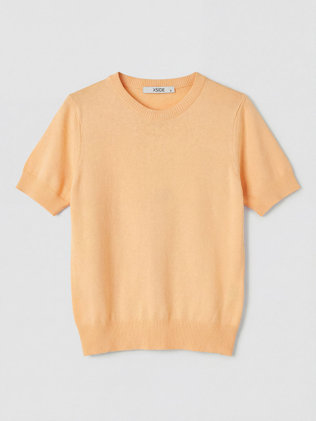 Turuncu Bisiklet Yaka Kadın Triko Kazak