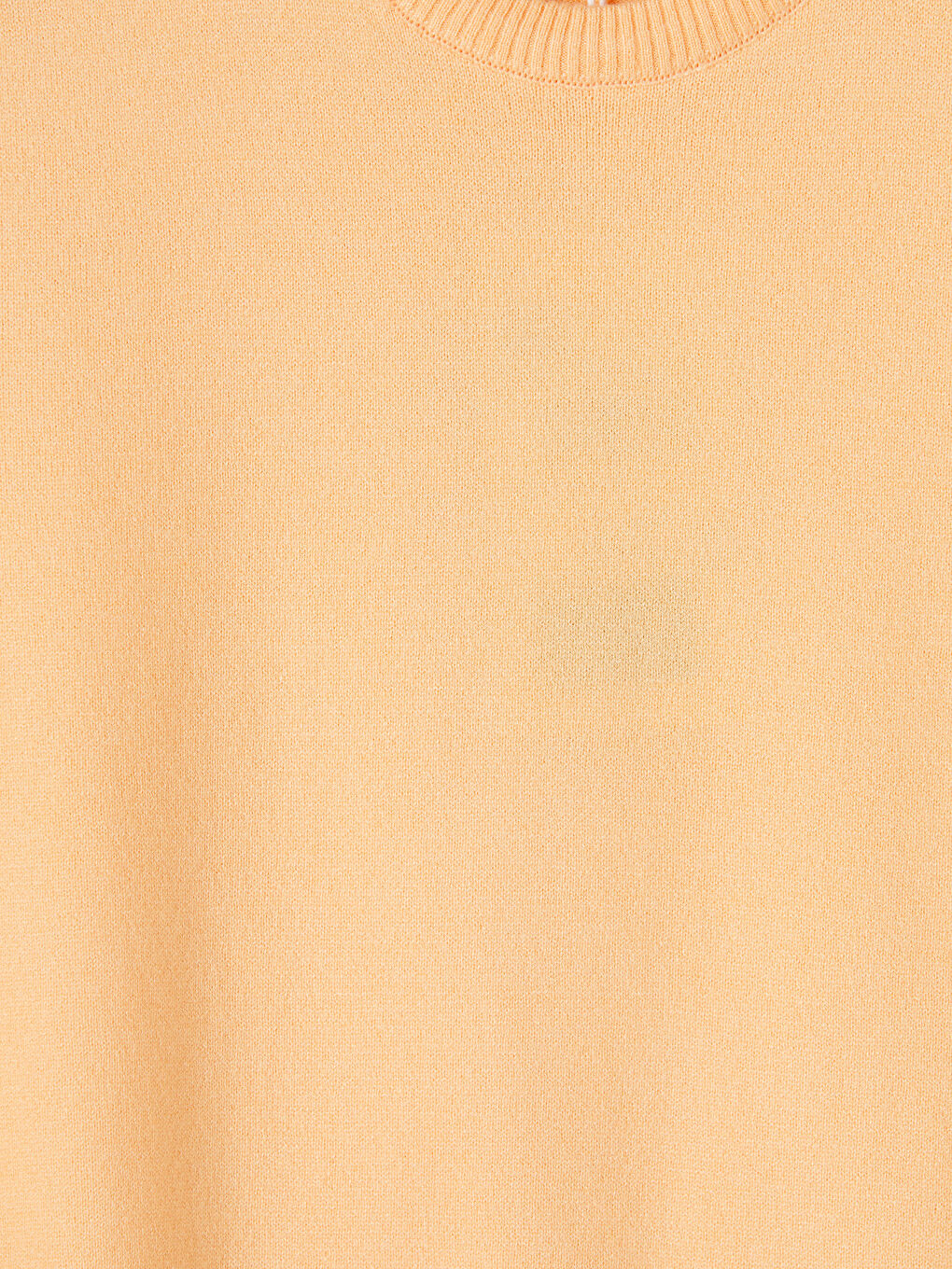 Turuncu Bisiklet Yaka Kadın Triko Kazak-2