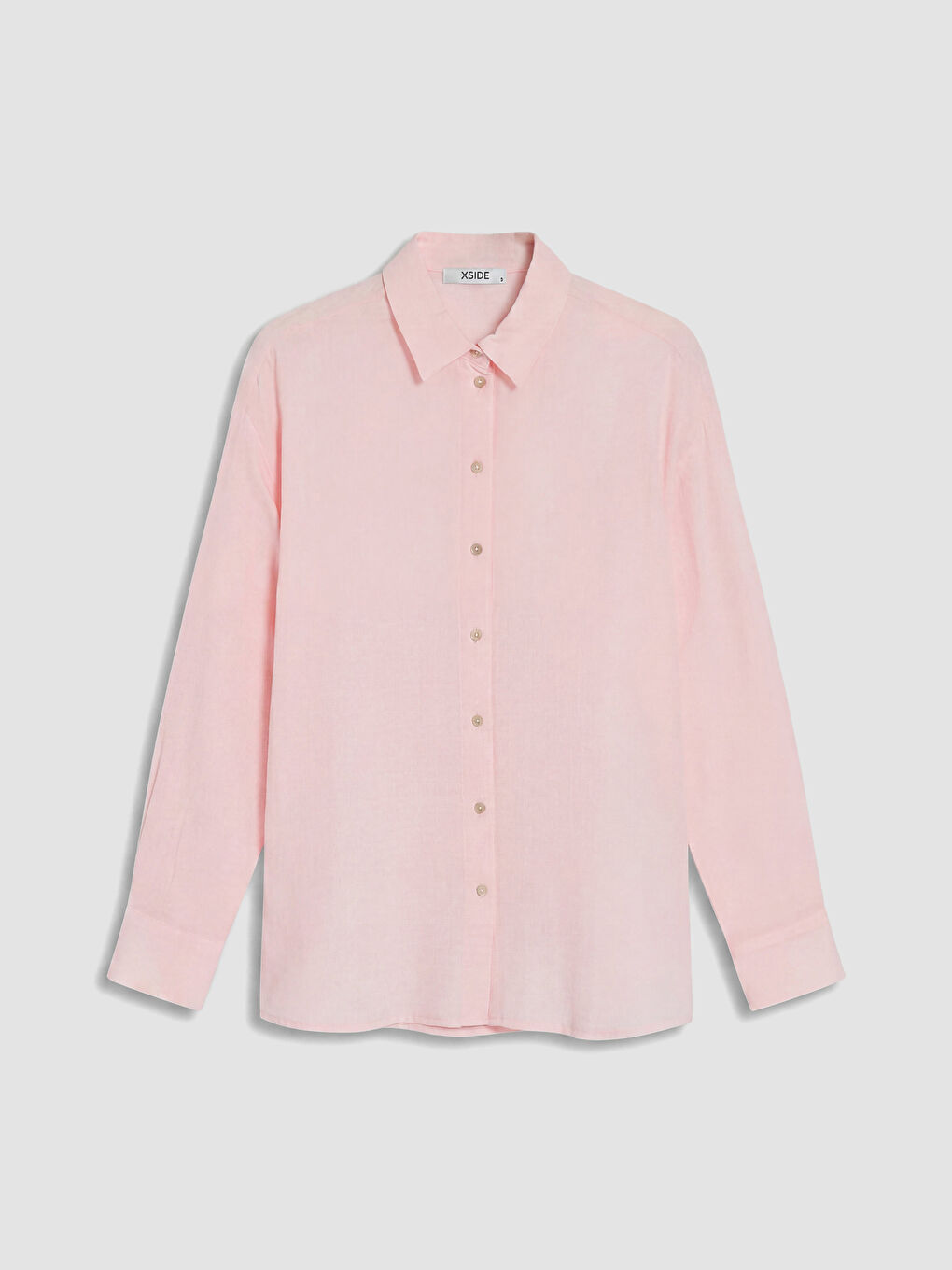 Pembe Oversize Müslin Kadın Gömlek