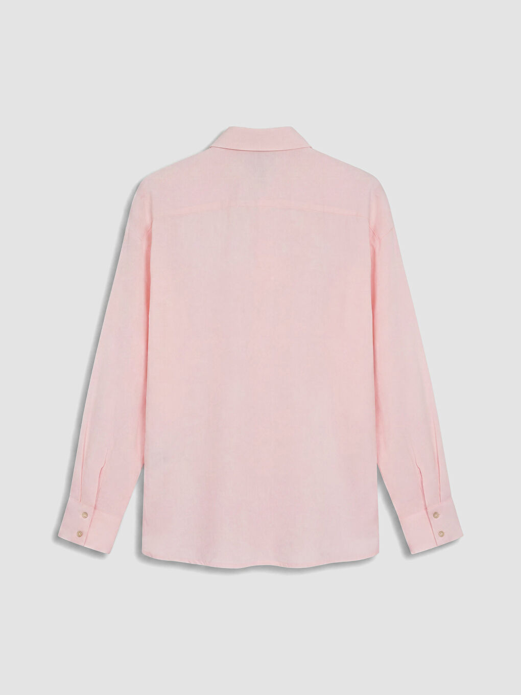 Pembe Oversize Müslin Kadın Gömlek-2