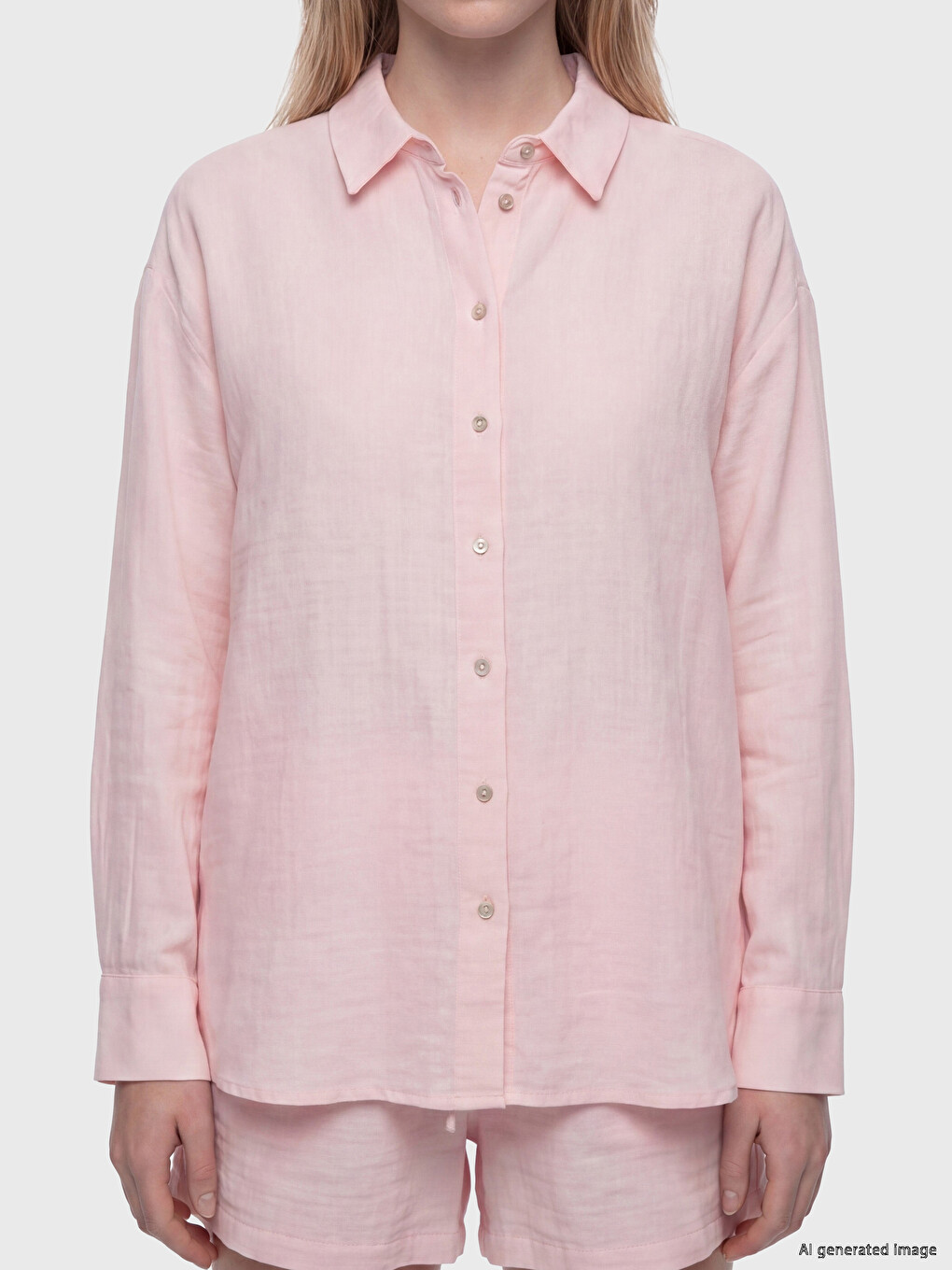 Oversize Muslin Women's Shirt-2