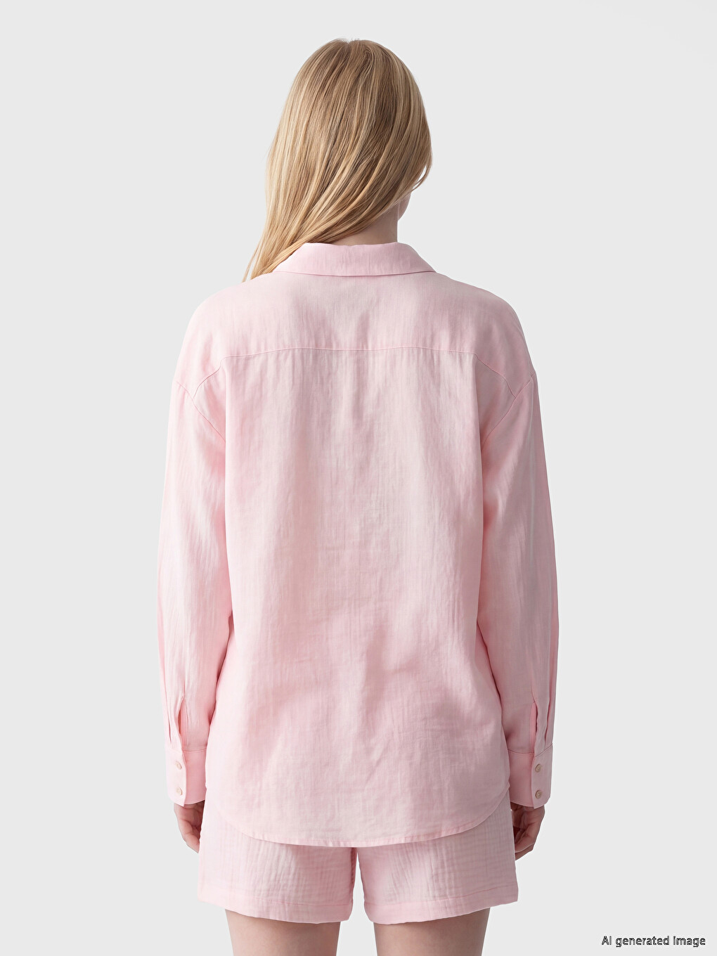 Oversize Muslin Women's Shirt-3