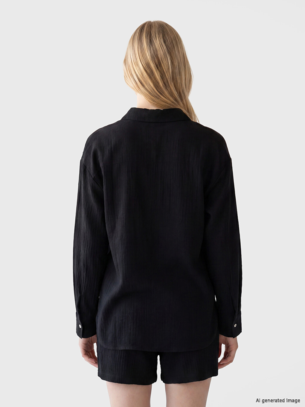 Oversize Muslin Women's Shirt-3