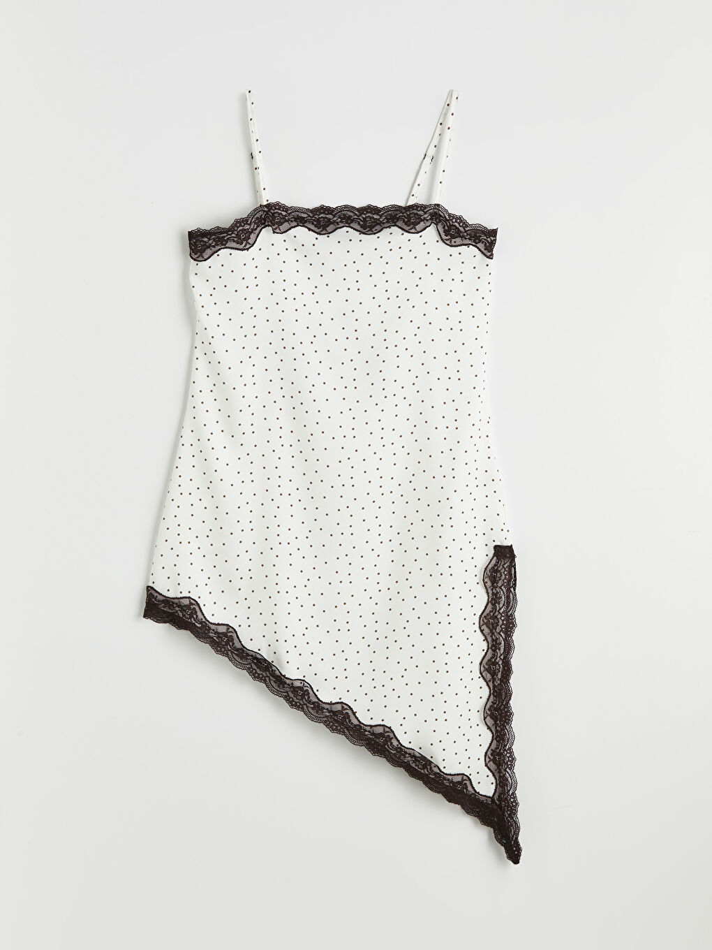 Ekru Asimetrik Kesimli Bluz	-4